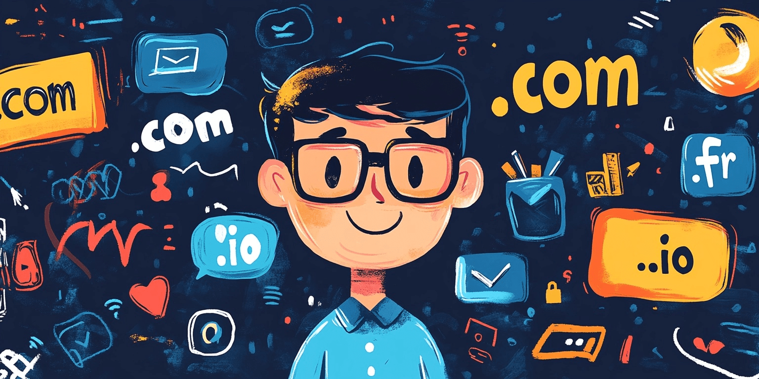 Infographic with five domain name alternatives